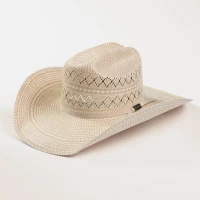 Larry Mahan Straw Hats - 10X Collection - Cowboy Tan / Ivory