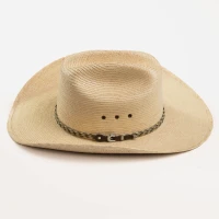Larry Mahan Straw Hats - Brooks Palm - 4.5" Brim / Natural