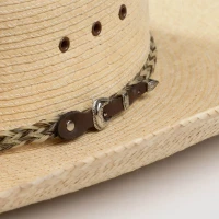 Larry Mahan Straw Hats - Brooks Palm - 4.5" Brim / Natural