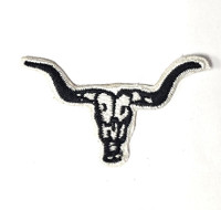 Moss Brothers Hat Accessories - Hat Patch Sticker - Skull - Black / White