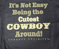Moss Brothers Infant Shirt - Onesie / Creeper - Around Cowboy - Navy