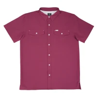 San Jac Outdoors Men's Shirt - Performance - Maroon