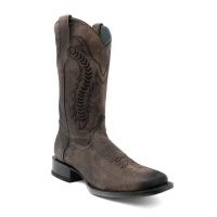 Ferrini Men's Boots - Ashton - Leather Square Toe / Oak