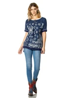 Double D Ranch Women’s - Living In America Top - Near Dark