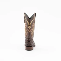 Ferrini Men's Boots - Bronco - Pirarucu Print / Chocolate