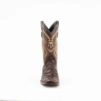 Ferrini Men's Boots - Bronco - Pirarucu Print / Chocolate