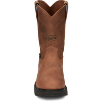 Justin Men's Work Boots - Round Up - Aged Bark