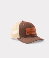 Lucchese Bootmaker Cap - Leather Patch - Brown / Khaki