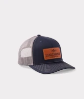 Lucchese Bootmaker Cap - Leather Patch - Navy / Charcoal