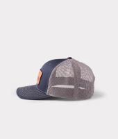 Lucchese Bootmaker Cap - Leather Patch - Navy / Charcoal
