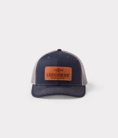 Lucchese Bootmaker Cap - Leather Patch - Navy / Charcoal