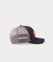 Lucchese Bootmaker Cap - Leather Patch - Navy / Charcoal
