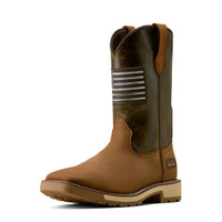 Ariat Men's Work Boots - Activator Patriot - Alamo Brown / Earthy Olive
