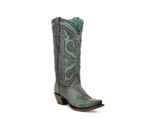 Corral Women's Boots - Flame Scroll Embroidered - Mint