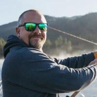 Bex Sunglasses - Jaebyrd X OTG - Black / Sienna / Green Angler Pro