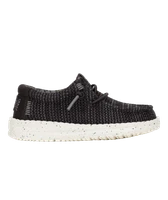 Hey Dude Kid's Casuals - Wally T Stretch Sox - Black / White