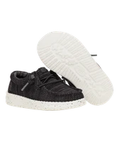Hey Dude Kid's Casuals - Wally T Stretch Sox - Black / White