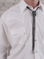 Rockmount Ranch Wear Men's Shirt - Quarter Horse Western - White