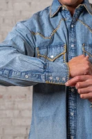 Rockmount Ranch Wear Men's Shirt - Blanket Stitch - Stonewash Denim