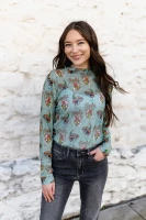 Turquoise Haven Women's Shirt - Howdy / Mesh 