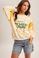 Hem & Thread Women's Shirt - Lucky Charm Terry -  Camel