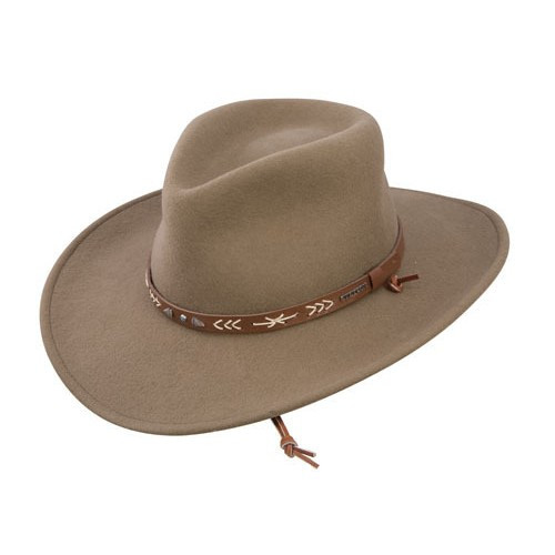 Stetson Felt Hat - Santa Fe - Crushable Wool / Mushroom Stetson Felt Hat - Santa Fe - Crushable Wool / Mushroom