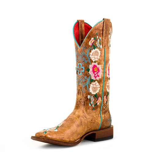 Macie Bean Women's Boots - Honey Bunch w/ Rose Garden Square Macie Bean Women's Boots - Honey Bunch w/ Rose Garden Square