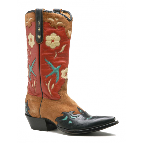 Liberty Women's Boots - Blue Birds Rough Out Liberty Women's Boots - Blue Birds Rough Out