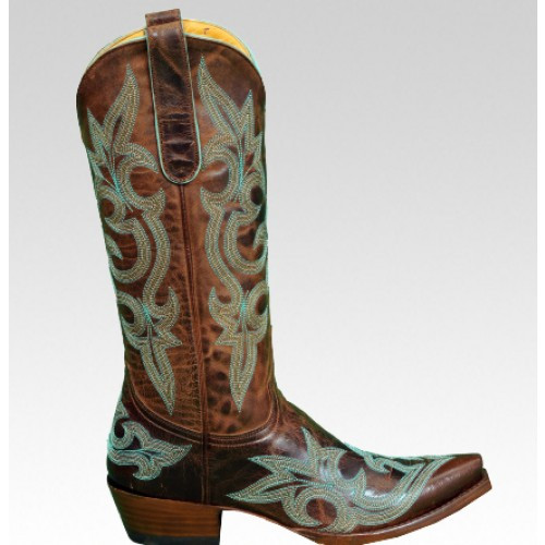 Old Gringo Women's Boots - Diego - Rust / Turquoise Old Gringo Women's Boots - Diego - Rust / Turquoise