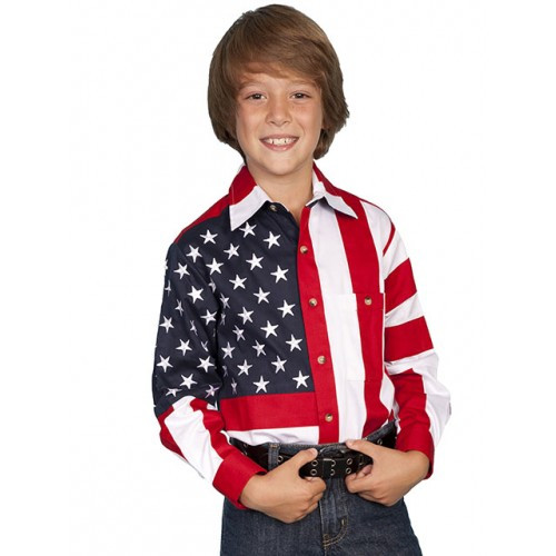 Scully Kids Range Wear Apparel - Patriot Shirt Scully Kids Range Wear Apparel - Patriot Shirt
