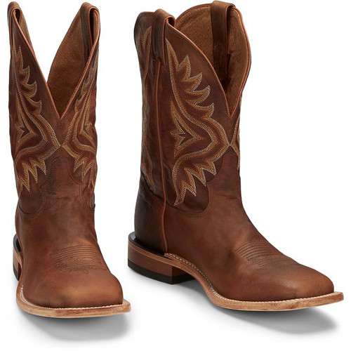 Tony Lama Men's Boots - Avett Blue - Pecan Bison / Baltic Blue
