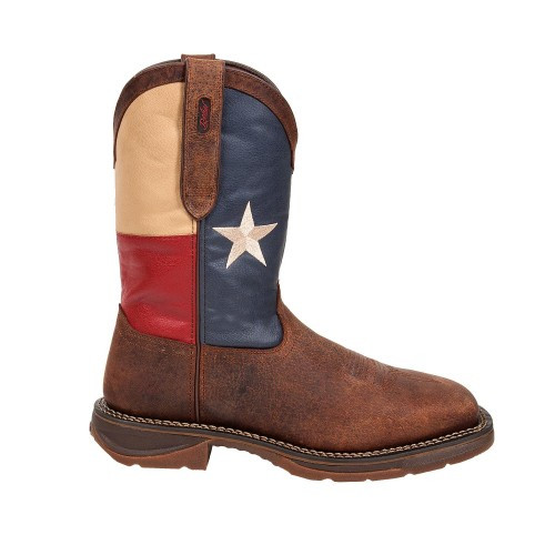 Durango Men's Boots - 11" Rebel - Texas Flag w/ Steel Toe Durango Men's Boots - 11" Rebel - Texas Flag w/ Steel Toe