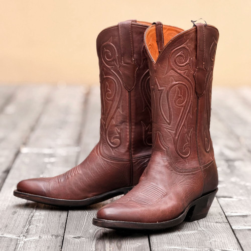 Black Jack Boots - Ranch Hand Leather #405 - Burnished Brown