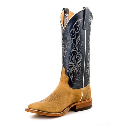 Anderson Bean Men's Boots - Distressed American Bison / Regal Blue Kidskin Anderson Bean Men's Boots - Distressed American Bison / Regal Blue Kidskin