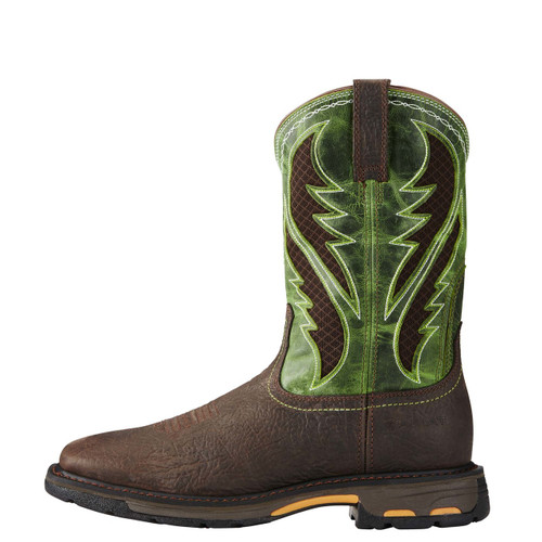 ariat work boots green