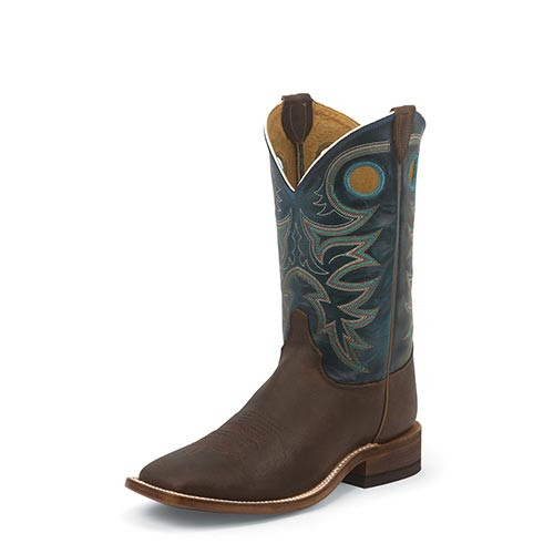 Justin Men's Boots - Bent Rail Austin - Rough Rider Copper / Soft Topaz Justin Men's Boots - Bent Rail Austin - Rough Rider Copper / Soft Topaz