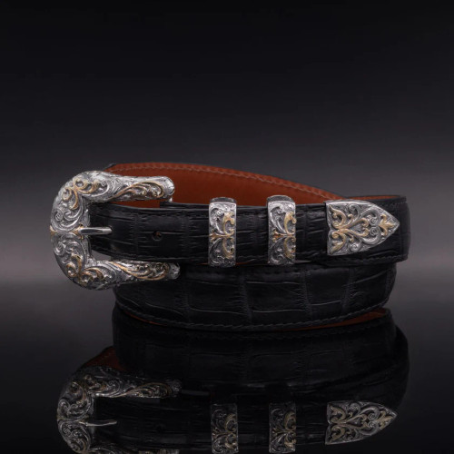 Vogt Men's Accessories - Buckle Sets - The Ponderosa 1" - 14K Gold Vogt Men's Accessories - Buckle Sets - The Ponderosa 1" - 14K Gold
