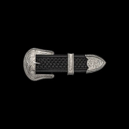 Vogt Men's Accessories - Buckles - The Tombstone Sterling Silver Rope Edge Set 1 1/2" Vogt Men's Accessories - Buckles - The Tombstone Sterling Silver Rope Edge Set 1 1/2"
