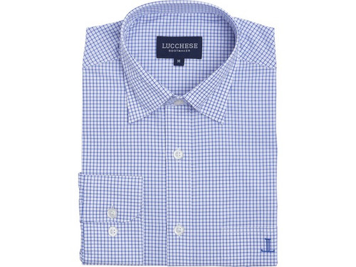 Lucchese Men's Apparel - Pattern Button Up Shirt - Blue Lucchese Men's Apparel - Pattern Button Up Shirt - Blue