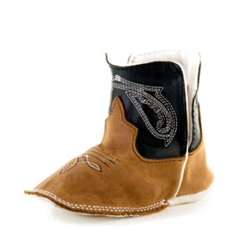 Anderson Bean Infant Boots - Tan Crazy Horse /  Navy Glove Anderson Bean Infant Boots - Tan Crazy Horse /  Navy Glove