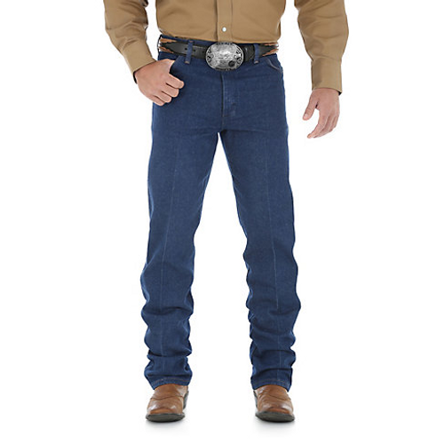 Wrangler Mens Jeans - Cowboy Cut Original Fit - Pre-Washed Indigo