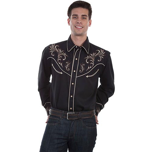 scully mens western shirts