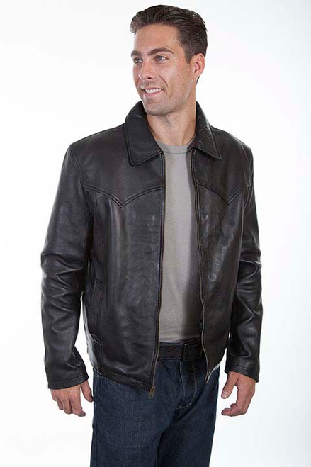 men's waist length leather jackets