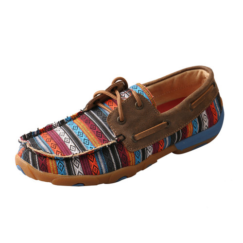 Twisted X Women's Casuals - Boat Driving Mocs - Serape / Bomber Twisted X Women's Casuals - Boat Driving Mocs - Serape / Bomber