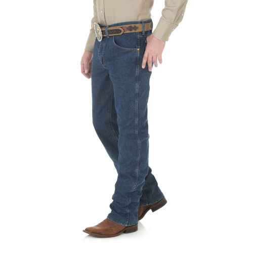 Wrangler Mens Jeans - Premium Performance Advanced Comfort (SF) - Mid Stone  - Billy's Western Wear