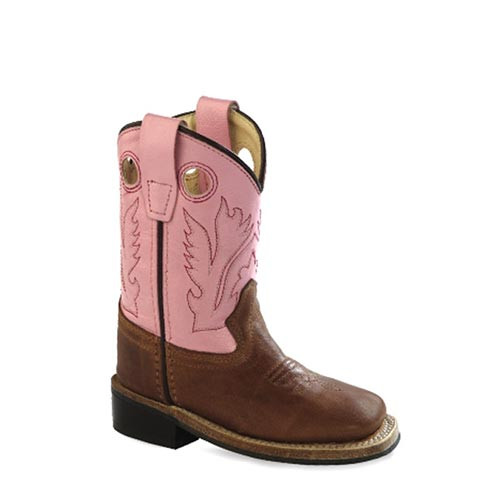 Jama Old West Toddler Boots - Pink - Square Toe Jama Old West Toddler Boots - Pink - Square Toe