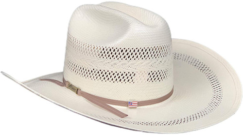 American Hat Straw - 845 - Poli Rope Fancy Weave & Vent / 2 Cord