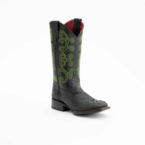 Ferrini Women's Boots - Print Caiman Crocodile - Black Ferrini Women's Boots - Print Caiman Crocodile - Black