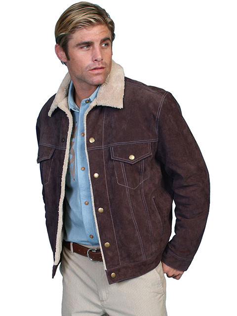Jean Jacket - Suede Faux - Black 