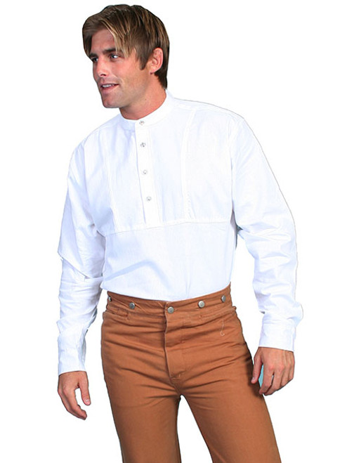Scully Men's Shirt - Range Wear - Classic Style Pullover - White Scully Men's Shirt - Range Wear - Classic Style Pullover - White